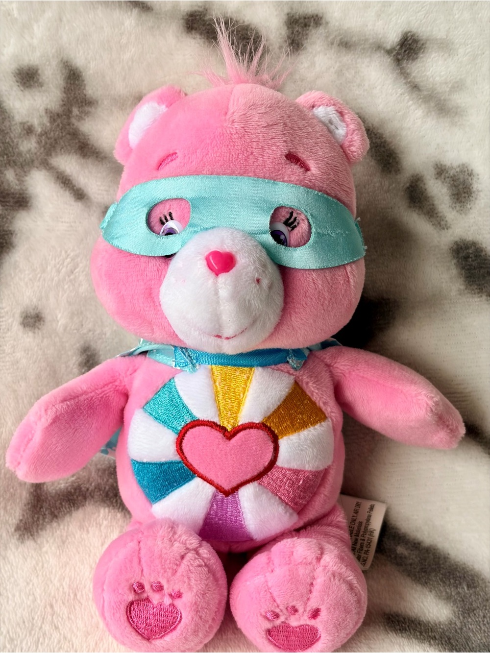 Care Bears "Superhero Friends" (2017) “Hopeful Heart” Care Bear 8” Plush/EUC